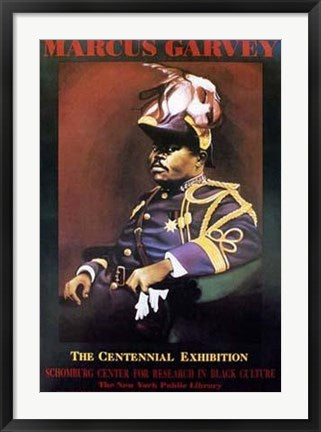 Framed Marcus Garvey by Bernard Hoyes | 32 x 22