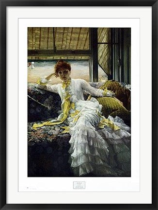Framed Seaside by James Jacques Tissot | 34 x 24 1/4