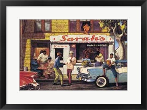 Framed Sarah's Bar BQ by Sarah Jenkins | 16 x 20