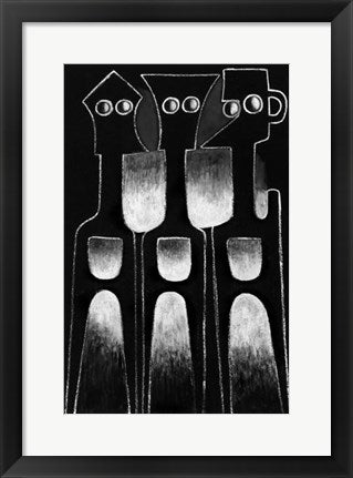 Framed Untitled I by Ephrem Kouakou | 19 x 13