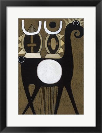 Framed Untitled III by Ephrem Kouakou | 19 x 13