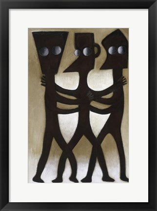 Framed Untitled IV by Ephrem Kouakou | 19 x 13