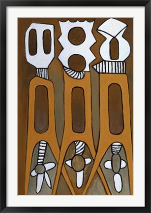 Framed Untitled V by Ephrem Kouakou | 36 x 24