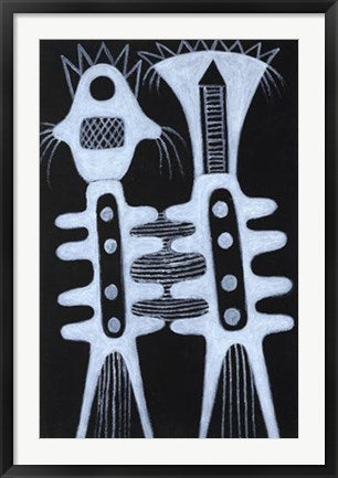 Framed Untitled VI by Ephrem Kouakou | 36 x 24