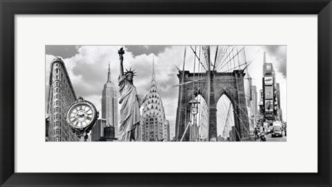 Framed Collage NYC by Igor Maloratsky | 13 x 19