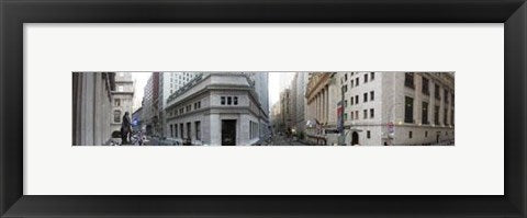 Framed Wall Street Panorama by Igor Maloratsky | 13 x 19
