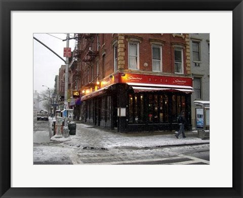 Framed Simone Restaurant, East Village by Igor Maloratsky | 13 x 19