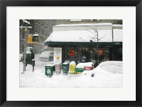 Framed Broadway Bagel by Igor Maloratsky | 13 x 19