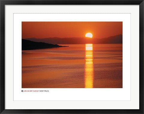 Framed Lan Ha Bay Sunset, Vietnam by Kent Miles | 23 5/8 x 31 1/2
