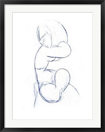 Framed Nu Assis by Amedeo Modigliani | 31 1/2 x 23 1/2