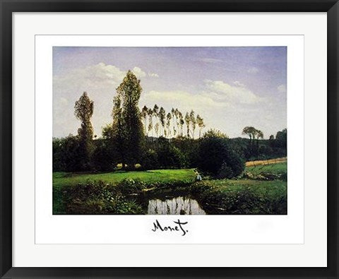 Framed View at Rouelles by Claude Monet | 22 x 28