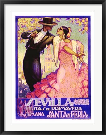 Framed Sevilla by Da Pena | 35 3/8 x 24 3/8