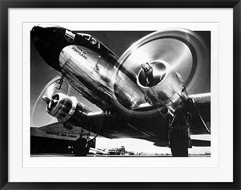 Framed City of Portland Plane by Archive Photos | 23 1/2 x 31 1/2