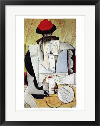 Framed Sailor at Lunch by Diego Rivera | 22 3/8 x 16 1/2
