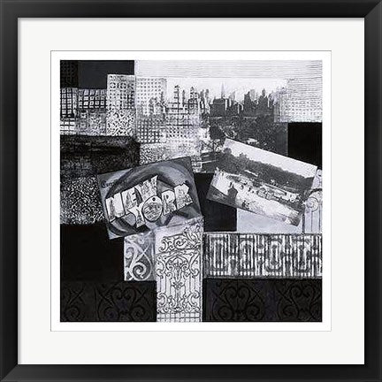 Framed Vintage New York I by Connie Tunick | 19 3/4 x 19 3/4