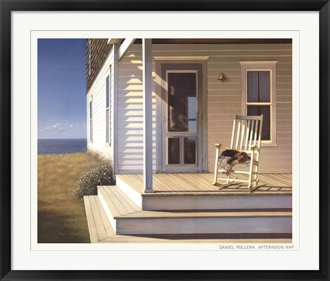 Framed Afternoon Nap by Daniel Pollera | 26 x 32