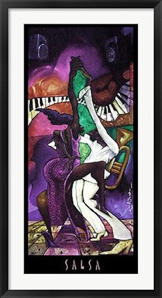 Framed Salsa by Michael Wallace | 38 x 17 3/4