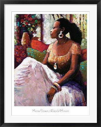 Framed Peaceful Moment by Monica Stewart | 32 x 24