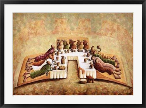 Framed The Lord's Last Supper by Okaybabs | 24 x 34