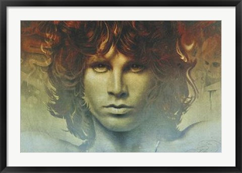 Framed Spirit of Jim Morrison by Ananda Kurt Pilz | 24 x 36