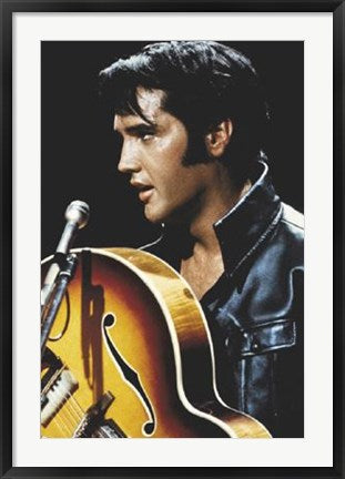 Framed Elvis: King of Rock & Roll 36 x 24