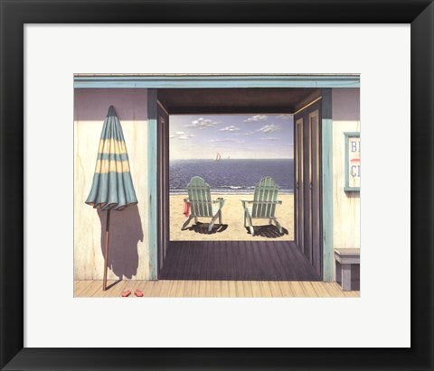 Framed Art The Beach Club by Daniel Pollera | 11 x 15