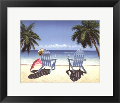 Framed Art Cocktails for Two by Daniel Pollera | 11 x 15