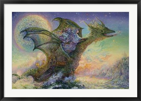 Framed Dragon Ship by Josephine Wall | 24 x 36