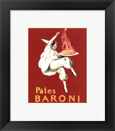 Framed Art Pates Baroni by Leonetto Cappiello Wall Decor 18x24 Artwork