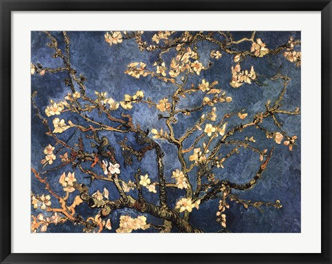 Framed Art Frame Art Blossoming Almond Tree, Saint-Remy, c.1890 by Vincent Van Gogh Wall Decor 18x24 Artwork