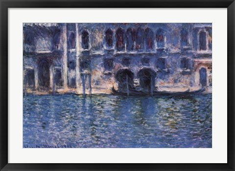 Framed Art Venice Palazza Da Mula by Claude Monet Wall Decor 18x24 Artwork