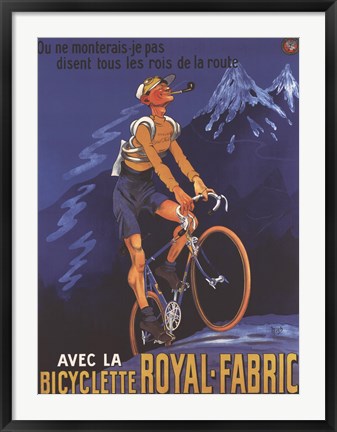 Framed Art Cycles Royal Fabric Framed Art for your Home Wall Decor 18x24 Artwork