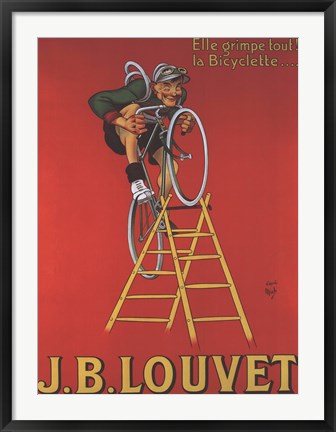 Framed Art Cycles Louvet Framed Art for your Home Wall Decor 18x24 Artwork