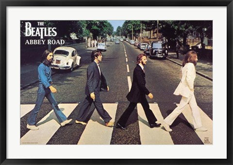 Framed The Beatles: Abbey Road by Iain MacMillan | 22 3/8 x 34