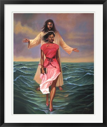 Framed He Walks with Me by Sterling Brown | 31 x 25