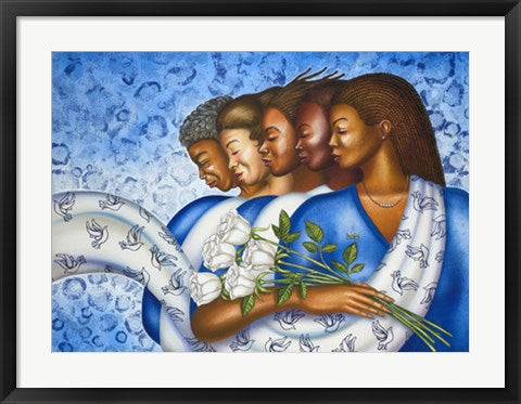 Framed Zetarations (Zeta Phi Beta) by Larry Poncho Brown | 22 x 29