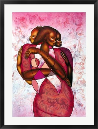 Framed Sister's Journey by Larry Poncho Brown | 31 x 22