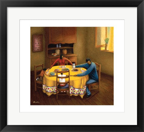 Framed Giving Thanks by Answerd Stewart | 17 x 19 1/4