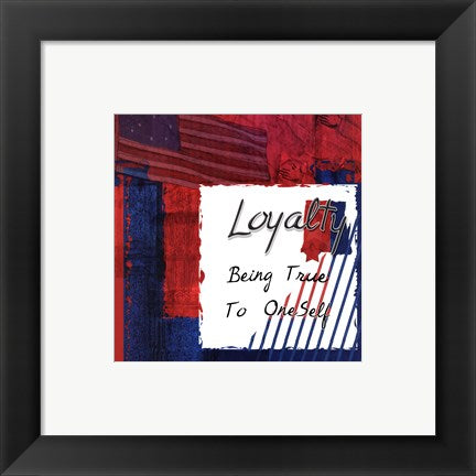 Framed Art Loyalty by Lenny Karcinell | 8 x 8