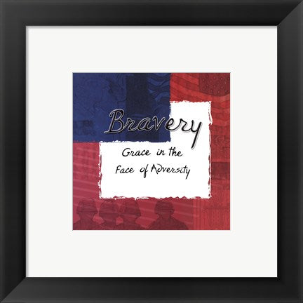 Framed Art Bravery by Lenny Karcinell | 8 x 8