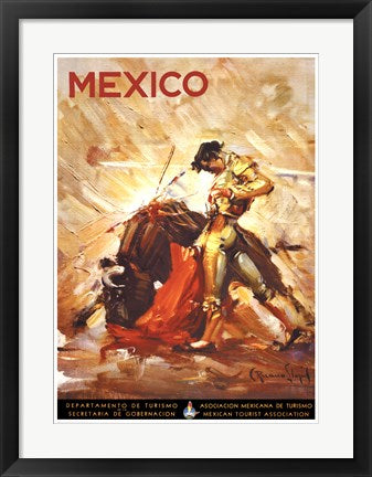 Framed Matador II 24 3/4 x 18