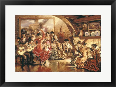 Framed Night in Seville by Maher Morcos | 14 3/8 x 20 3/8