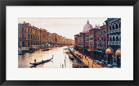 Framed Grand Canal, Venice by Maher Morcos | 10 1/4 x 20 3/8