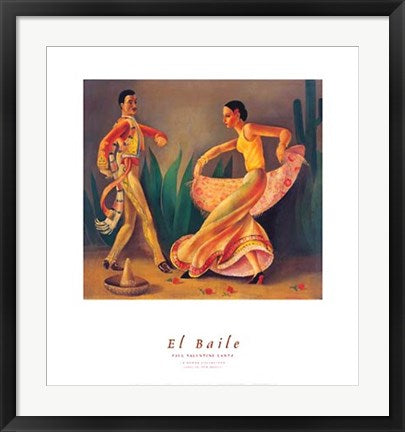 Framed El Baile by Paul Valentine Lantz | 26 x 24