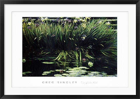 Framed Water Garden Secret by Greg Singley | 24 x 36