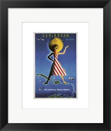 Framed Art Caribbean by Clipper 14 x 11