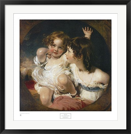 Framed The Calmady Children, 1823 by Sir Thomas Lawrence | 29 x 28