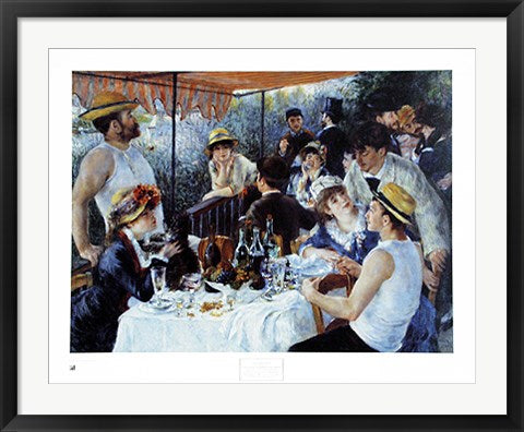 Framed Luncheon of the Boating Party, 1881 by Pierre-Auguste Renoir