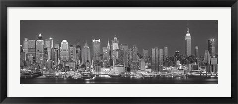Framed New York: The Silver City 12 x 36
