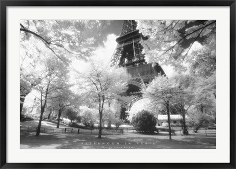 Framed Afternoon in Paris, Parc du Champ de Mars 24 x 36